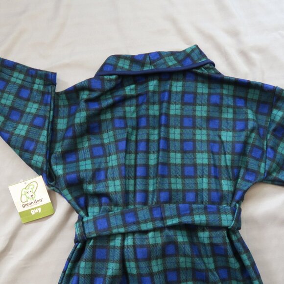 Greendog Boys Warm & Comfy Flannel Plaid Robe  Size 4-5  NWT - Picture 5 of 7